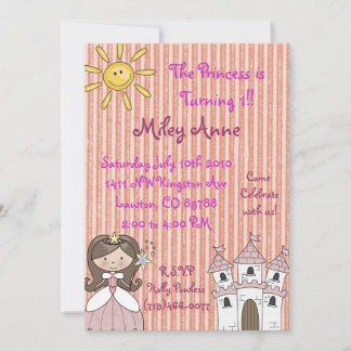 princessmiley copy, The Princess is Turning 1!!... Invitation