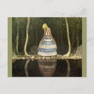 Princess's Reflection in the Pool Postcard