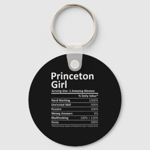 Princeton Girl Nj New Jersey Funny City Home Roots Key Ring