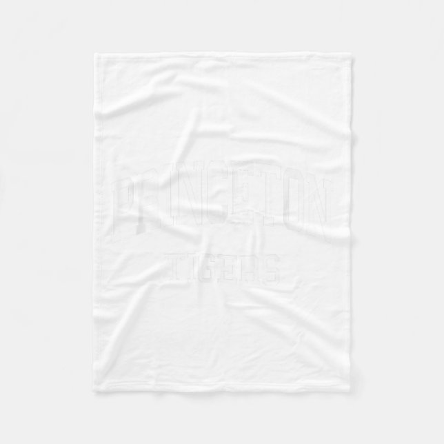 Princeton High School Hs Princeton Nj Retro Srts  Fleece Blanket (Front)