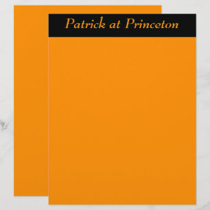 Princeton Orange Personalised