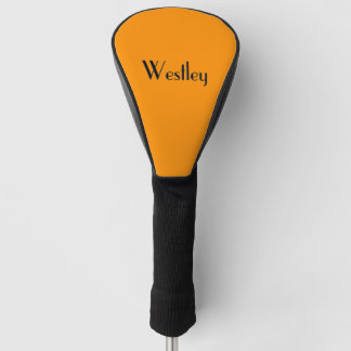 Princeton Orange Personalised Golf Head Cover