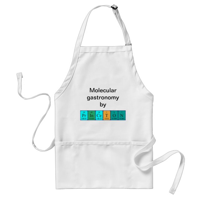 Princeton periodic table name apron (Front)