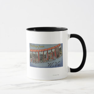 Princeton, West Virginia - Large Letter Scenes Mug