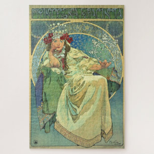 Princezna Hyacinth by Alphonse Mucha Jigsaw Puzzle