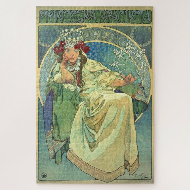 Princezna Hyacinth by Alphonse Mucha  Jigsaw Puzzle (Vertical)