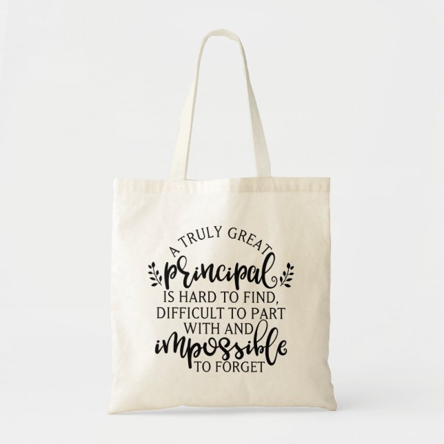 Principal Appreciation Day Ideas Tote Bag (Front)