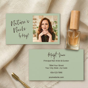 Principal Artisan Aspen Green Heritage Nail Photo Business Card