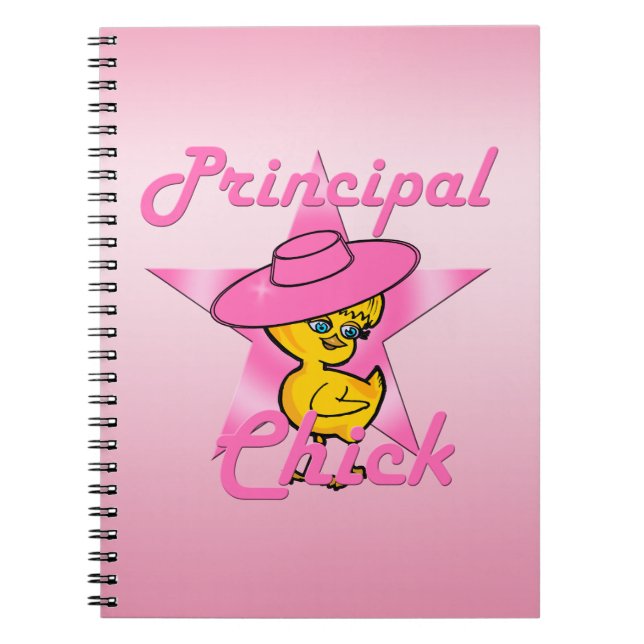 Principal Chick #8 Spiral Notebook (Front)