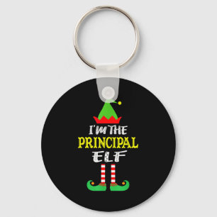 Principal Elf Matching Family Group Christmas  Key Ring