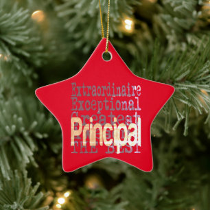 Principal Extraordinaire Ceramic Tree Decoration