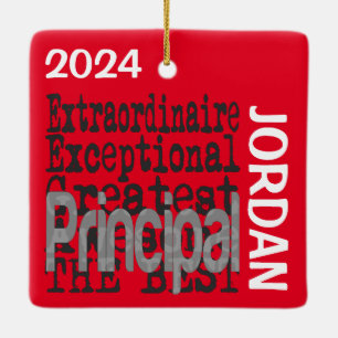 Principal Extraordinaire CUSTOM Ceramic Ornament