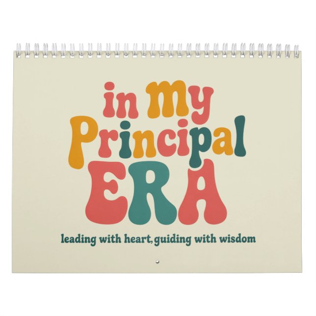 Principal Gifts in My Principal Era Back To School Calendar (Cover)