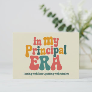 Principal Gifts in My Principal Era Back To School Thank You Card