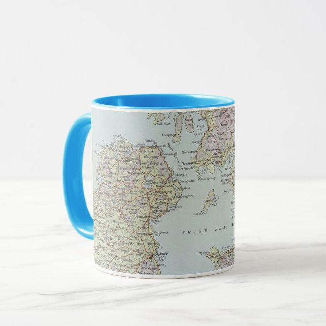 Principal Highroads of the British Isles Mug (Front Left)