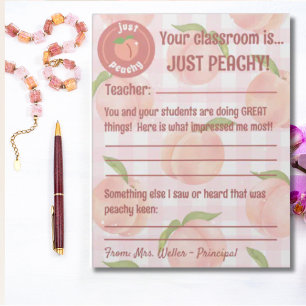 Principal Positive Teacher Feedback Customisable Notepad