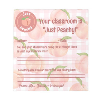 Principal Positive Teacher Feedback Customisable Notepad