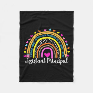 Principal Rainbow I#39;ll Be There For You School  Fleece Blanket