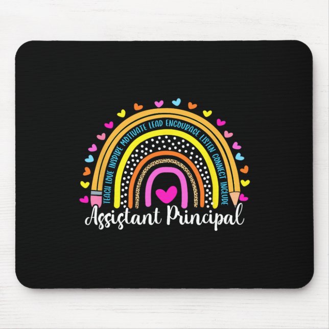 Principal Rainbow I#39;ll Be There For You School  Mouse Pad (Front)