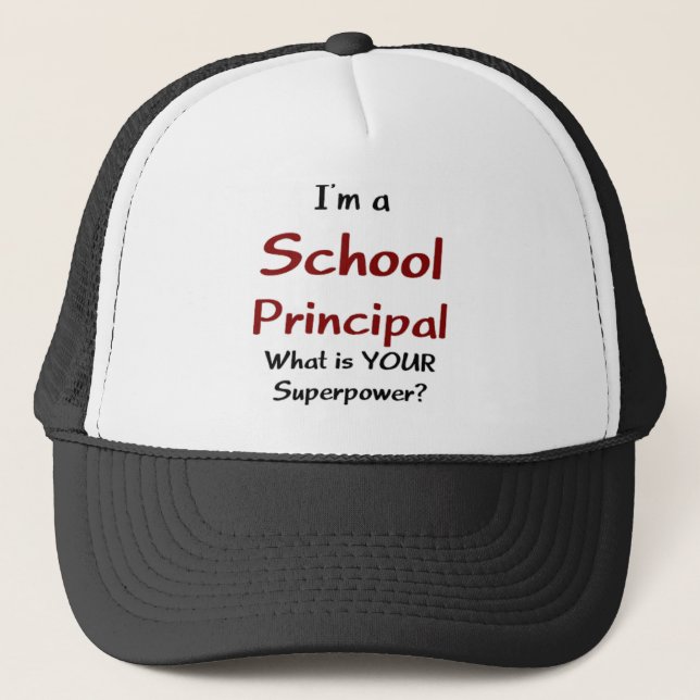 principal school trucker hat (Front)