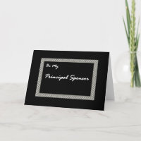 PRINCIPAL SPONSOR Wedding Invitation