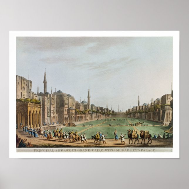 Principal Square in Grand Cairo, with Murad Bey's Poster (Front)
