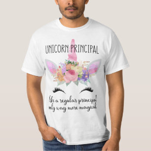 Principal Unicorn Principal of School Teacher Appr T-Shirt