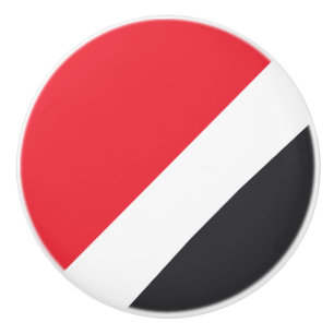 Principality of Sealand Flag Ceramic Knob