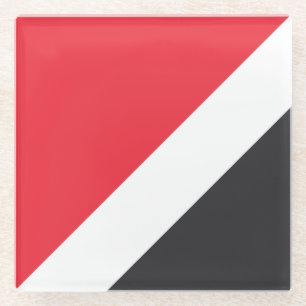 Principality of Sealand Flag Glass Coaster