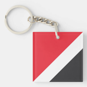 Principality of Sealand Flag Key Ring