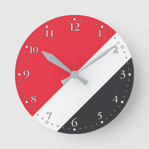 Principality of Sealand Flag Round Clock