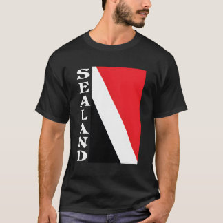 Principality Of Sealand Flag Sideway Flag T-Shirt