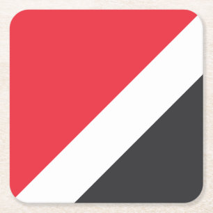 Principality of Sealand Flag Square Paper Coaster