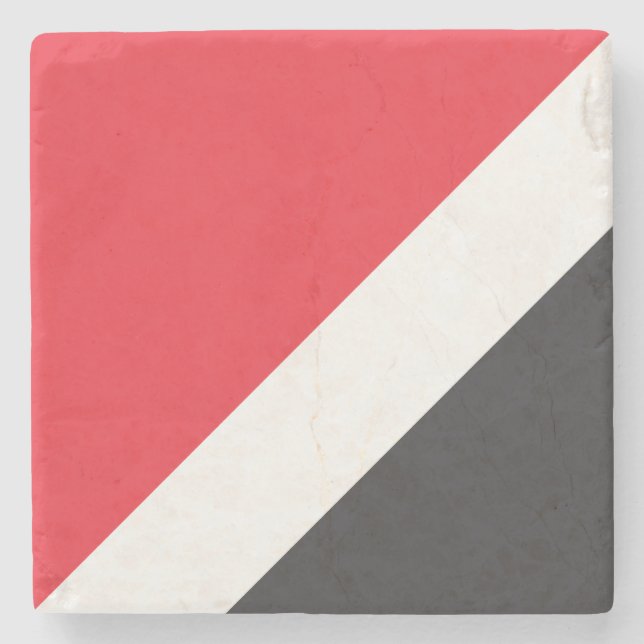 Principality of Sealand Flag Stone Coaster (Front)
