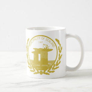 principality of sealand seal crest coffee mug