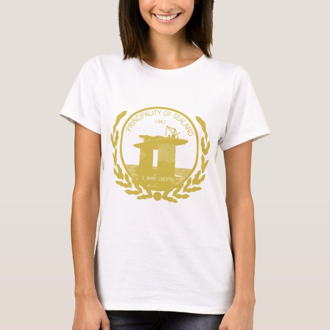 principality of sealand seal crest T-Shirt (Front)