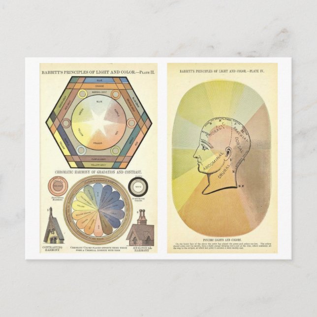 Principles of Light and Colour Diagram Postcard (Front)