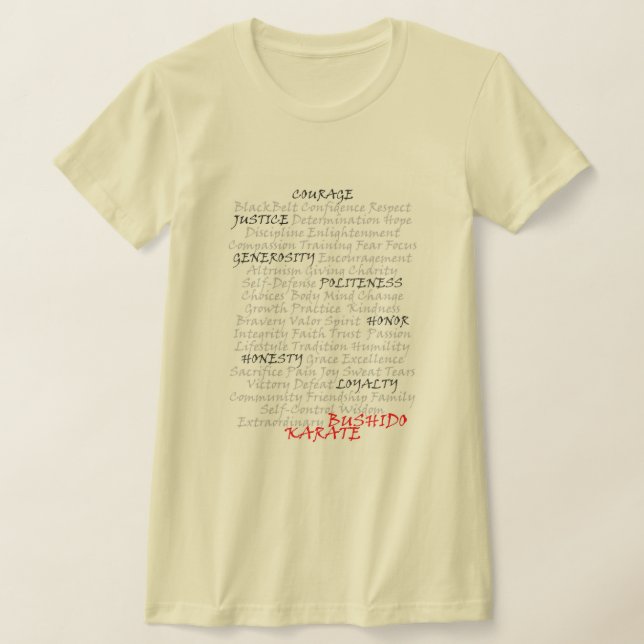 Principles of the Bushido ladies slim fit T-shirt (Laydown)