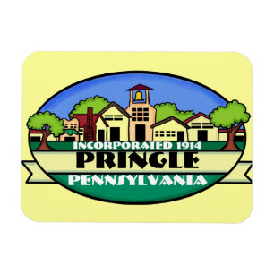 Pringle Pennsylvania small town souvenir magnet