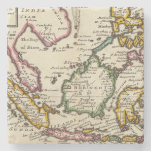 Prinicipal islands of the East Indies Stone Coaster