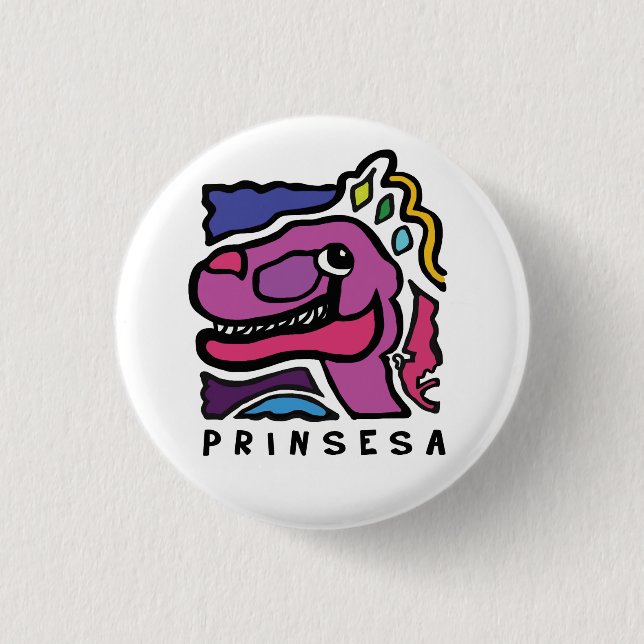 Prinsesa Logo - Small Button (Front)