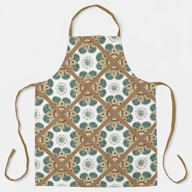 Print Apron Country Cottage style (Front)