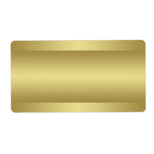 Print at Home Gold Tone Address Label