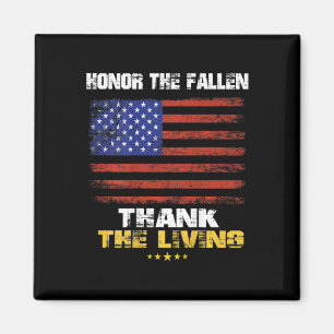 (PRINT BACK) Honour The Fallen Thank The Living Me Magnet