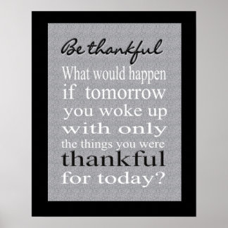 Print - Be Thankful 001