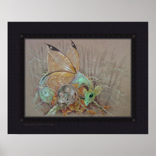 Print - Butterfly Dragon & the Mouse
