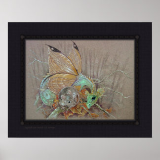 Print - Butterfly Dragon & the Mouse