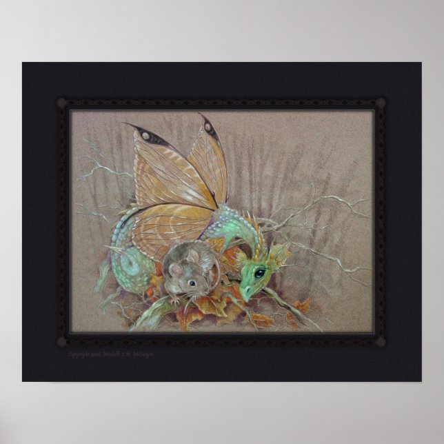 Print - Butterfly Dragon & the Mouse (Front)