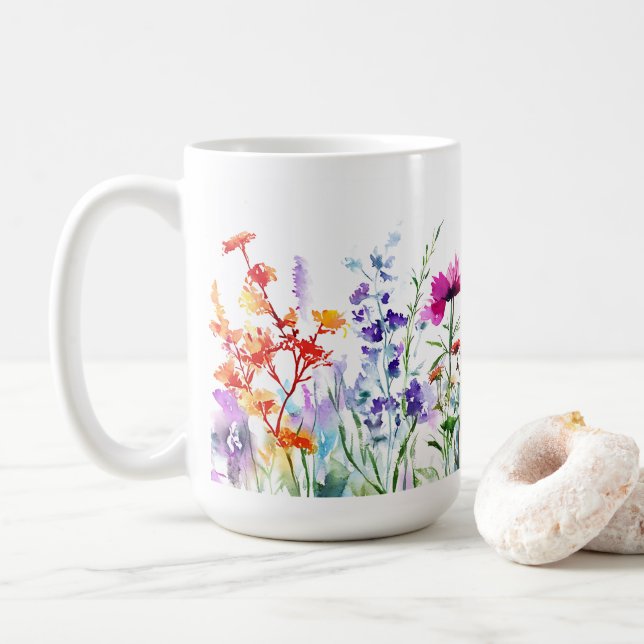 Print Coffee Mug Romantic Gift 🌹 coffee mug 15oz (With Donut)