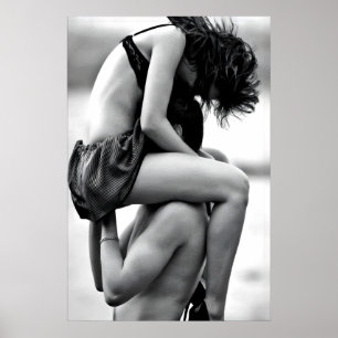 print, couple print, wall art, black and white poster